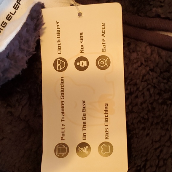 *NWT Navy blue sherpa fleece one piece outerwear suit baby - cute gift!!! - Picture 5 of 7